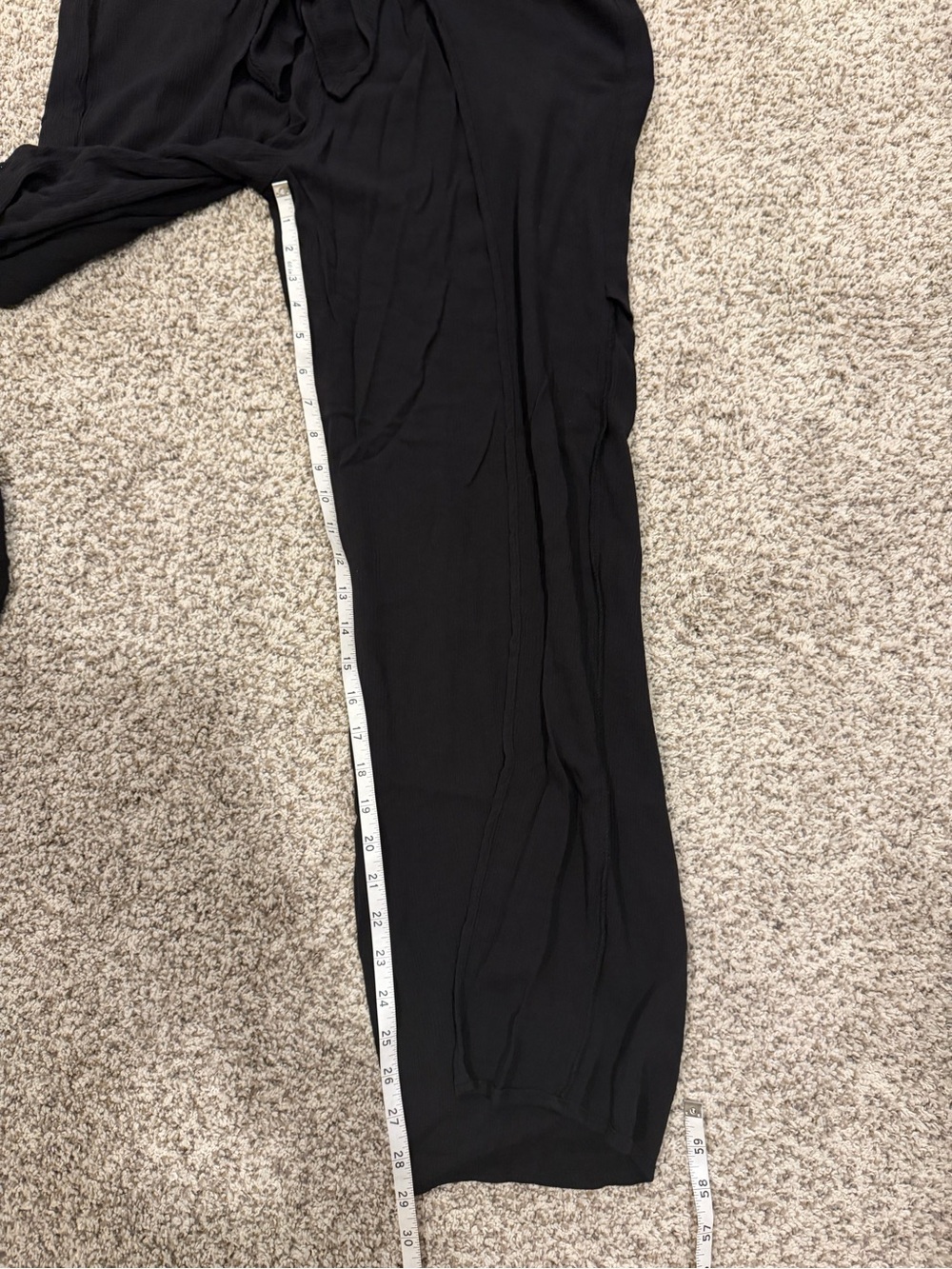 Kona Sol Black Wide-Leg Tie-Front Pants - Picture 6 of 6